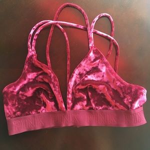 Victoria’s Secret PINK velvet bralette